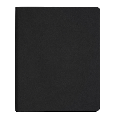Еженедельник Flexy Latte Soft Touch Black Edition Color A4, черный с красным, датированный на 2026 г, в гибкой обложке