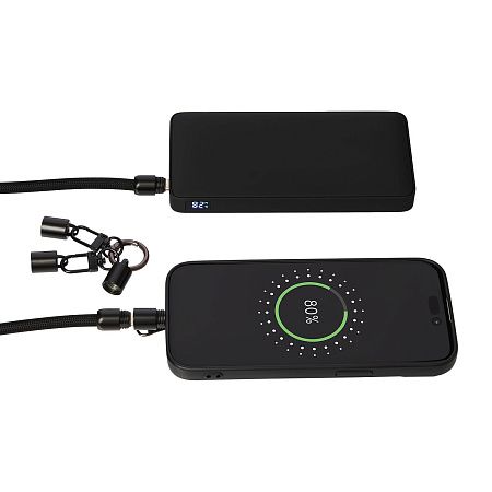 Кабель-ланьярд Волтрикс (Voltrix), черный