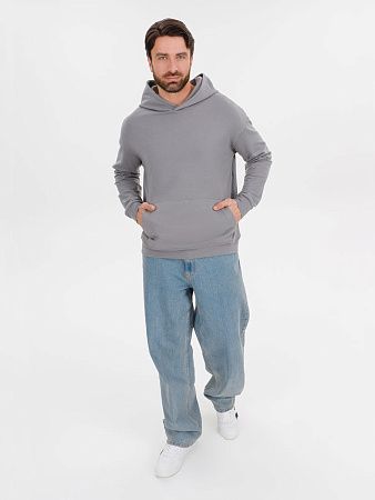 Худи оверсайз унисекс Outshine, серое, размер M/L