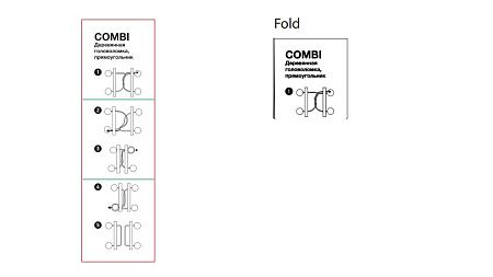 Деревянная головоломка Combi, прямоугольник