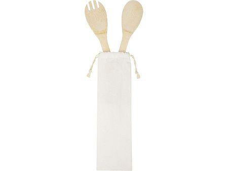 Набор из бамбуковой ложки и вилки «Endiv»