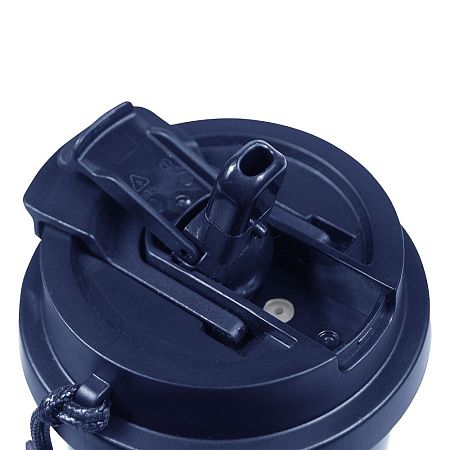 Термокружка Cosmostar, тёмно-синий/ серебро