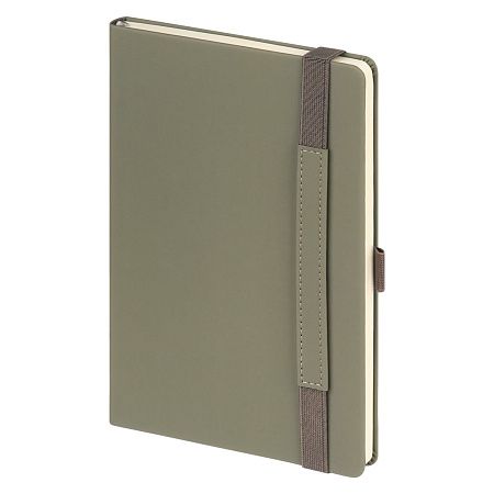 Ежедневник Альфа (Alpha) недатированный, серый/бирюзовый