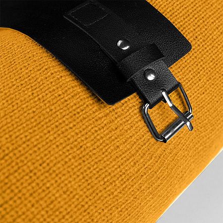 Плед  "Belt"; жёлтый; 130 х 180 см; 100% акрил, с поясом