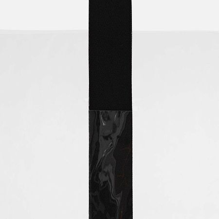 Шопер Clear Fest, ver.2, прозрачный с черными ручками