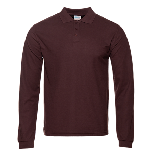 Рубашка поло мужская STAN длинный рукав хлопок/полиэстер 185, 04S под нанесение