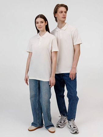 Рубашка поло унисекс Pulse, молочно-белая, размер L