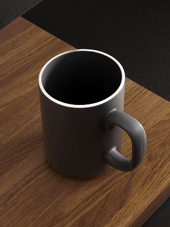 Кружка Mugful, темно-серая (графитовая)