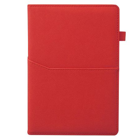Ежедневник Smart Asti Linen А5, красный, недатированный, в твердой обложке с поролоном