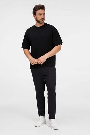 Футболка оверсайз унисекс Lavinia, черная, размер XS/S