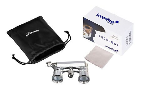 Театральный бинокль-лорнет Broadway 325E, серебристый