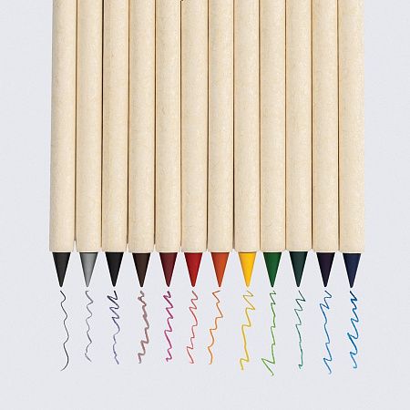 Набор вечных цветных карандашей Micki Infinity GRS, 12 шт