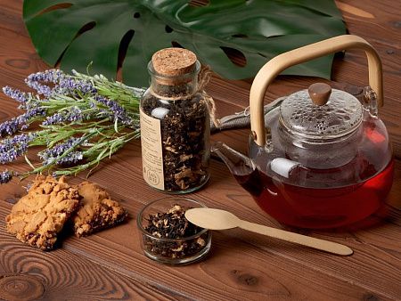 Чай черный с соком имбиря, карамелью и грецким орехом, мини