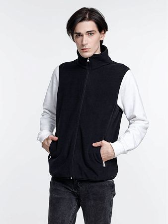 Жилет флисовый унисекс Nesse, черный, размер XS/S