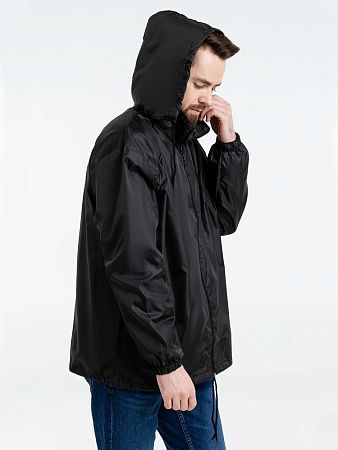 Ветровка унисекс Shift, черная, размер XS