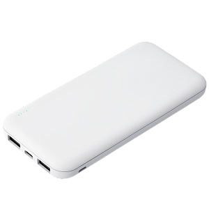 Внешний аккумулятор с подсветкой Люче (Luce) 10000 mAh, белый