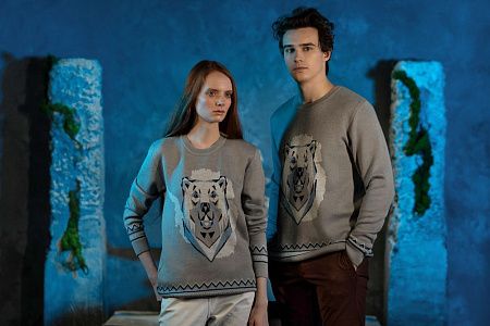 Джемпер Totem Bear, серый, размер M