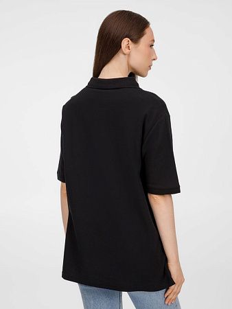 Рубашка поло унисекс Upswing, черная, размер S