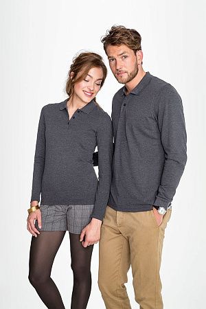 Рубашка поло женская с длинным рукавом Perfect LSL Women, зеленое яблоко, размер S