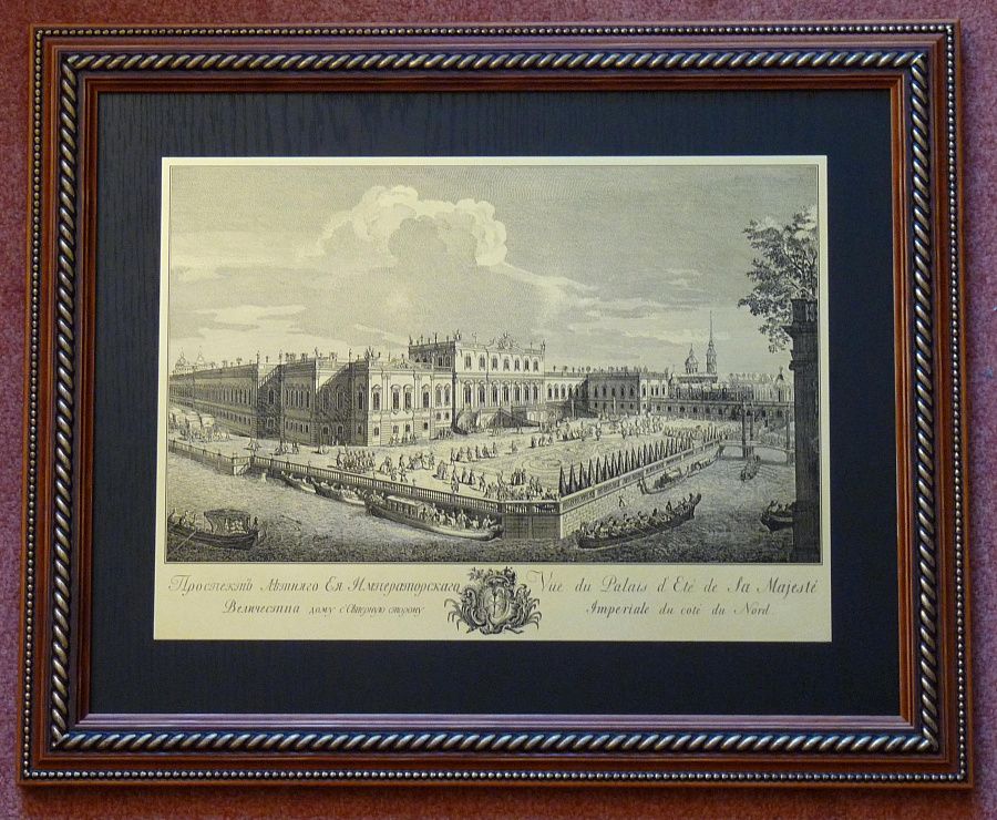 Гравюра "Летний дворец"