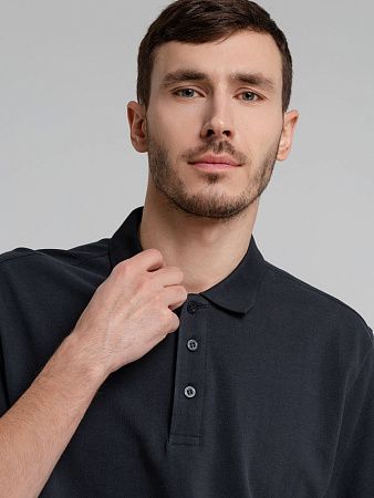 Рубашка поло мужская Neptune, темно-синяя, размер S