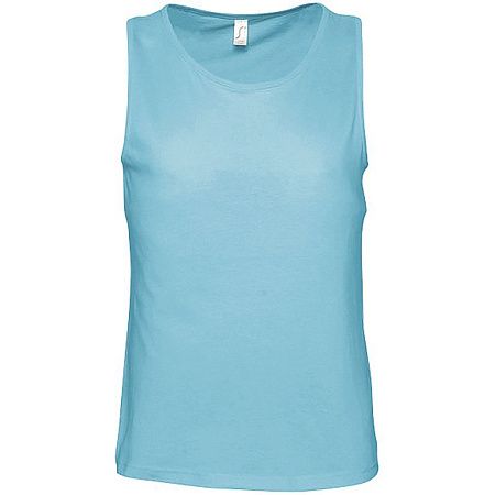 Майка мужская Justin 150, бирюзовая, размер S