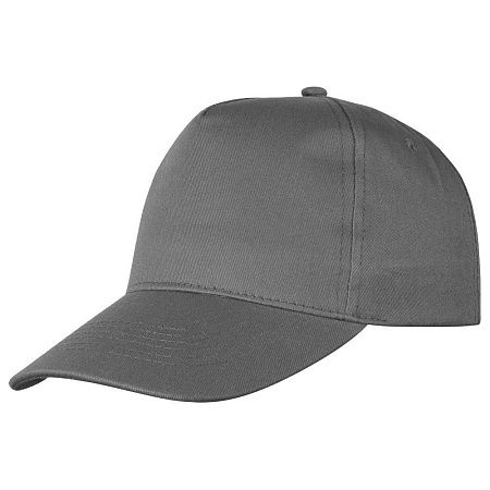 Кепка 5-панельная Lester Velcro 180, серая