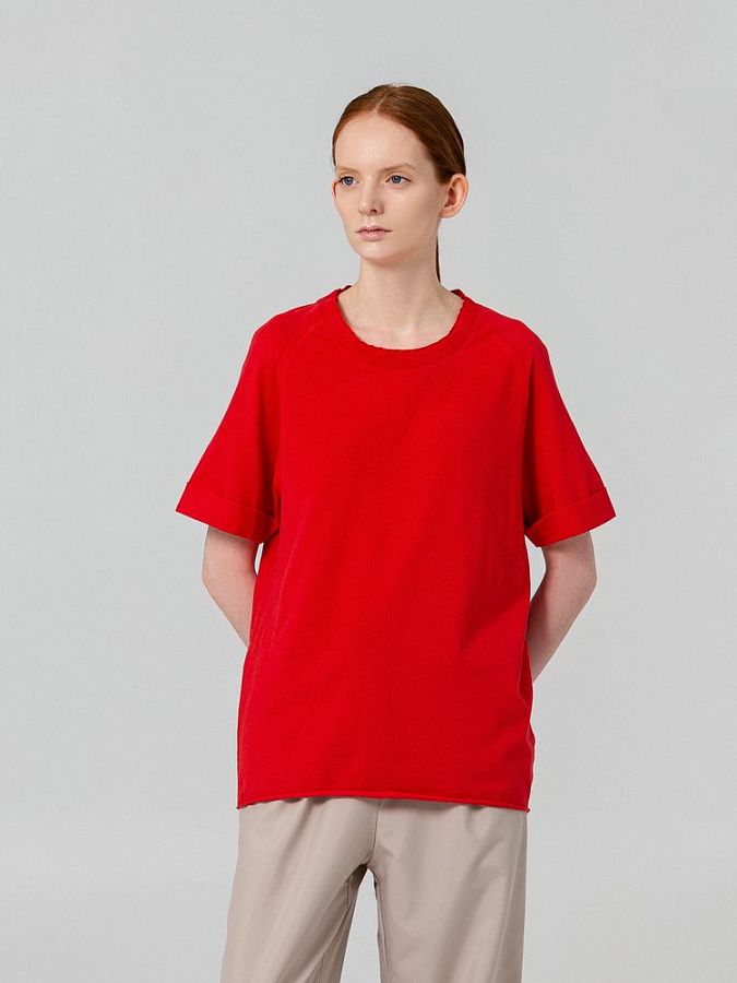 Футболка унисекс Vozduh 1.0, синяя под нанесение