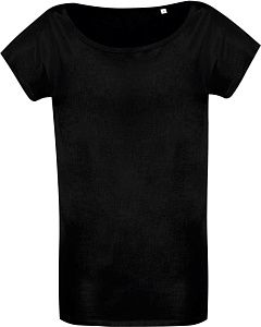 Футболка женская Marylin, черная под нанесение