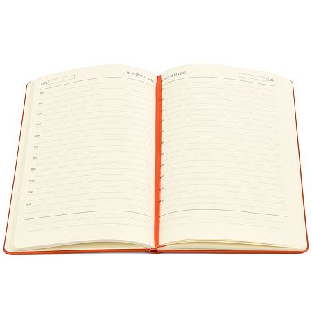 Ежедневник A5 недатированный Dear в твёрдом переплёте, оранжевый