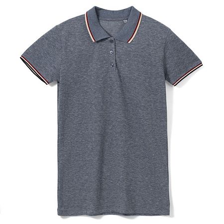 Рубашка поло женская Paname Women, голубой меланж, размер S