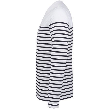 Футболка мужская с длинным рукавом Matelot LSL Men, белая с синим, размер S