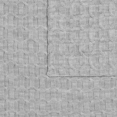 Плед Braidera, серебристо-серый меланж