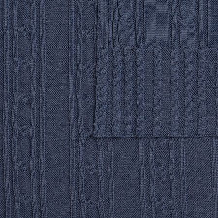 Плед Remitti, серо-синий (сланец)