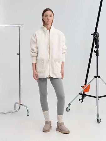 Куртка унисекс Oblako, молочно-белая, размер XL/2XL