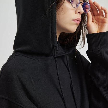 Худи релакс унисекс Адвенче (Adventure), черный, размер XL/2XL