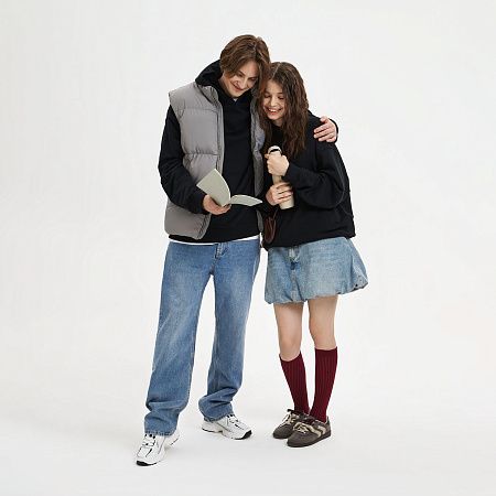 Худи оверсайз унисекс Фьюжн (Fusion), черный, размер XS/S