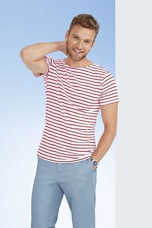 Футболка Miles Men серая с желтым, размер S