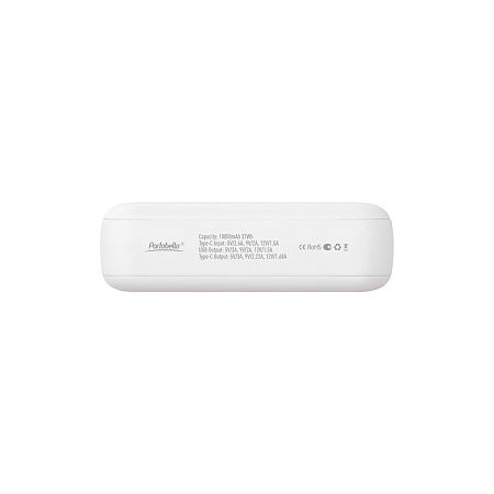 Внешний аккумулятор с функцией быстрой зарядки Формула (Formula) 10000 mAh, белый
