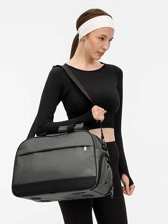 Спортивная сумка Atlantes, серая с черным