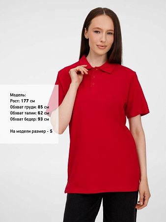 Рубашка поло унисекс Tervise, красная, размер S