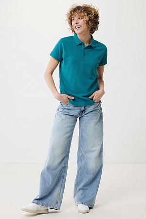 Женская рубашка поло Iqoniq Yosemite из переработанного хлопка-пике, унисекс, 220 г/м²