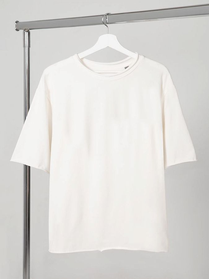 Футболка оверсайз Vozduh 2.0, синяя под нанесение