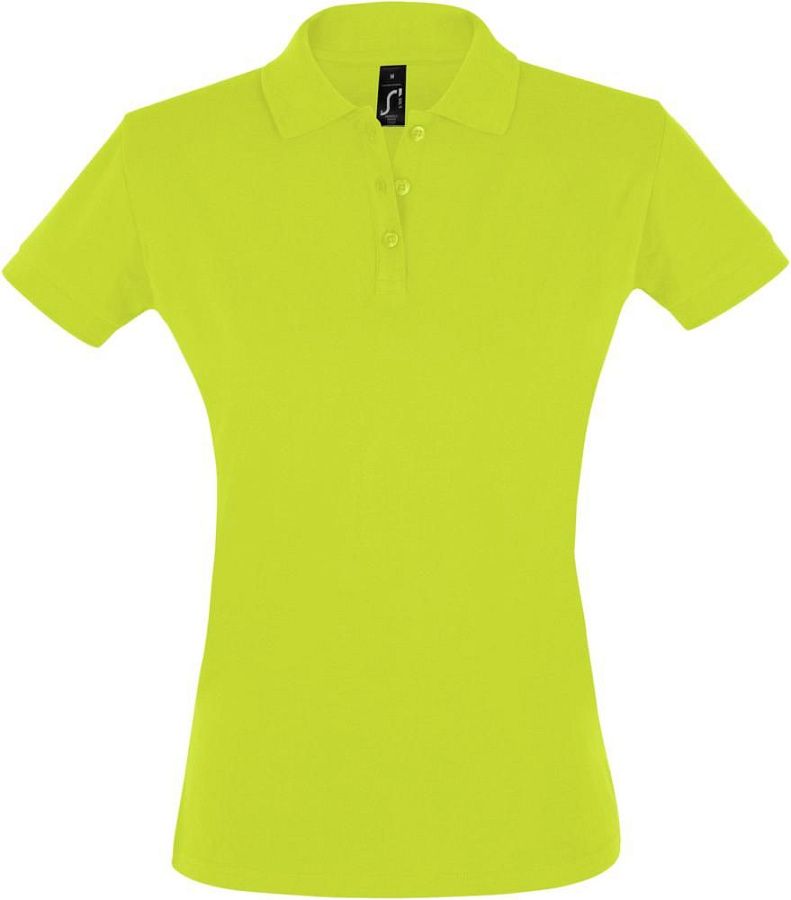 Рубашка поло женская Perfect Women 180 зеленое яблоко под нанесение