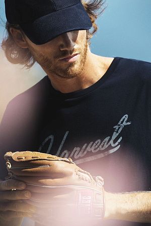 Футболка мужская American U, светлый меланж, размер S