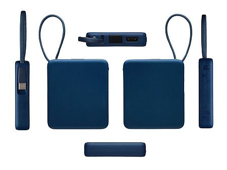 Внешний аккумулятор со встроенным кабелем USB-C «Дэнси», 5000 мАч