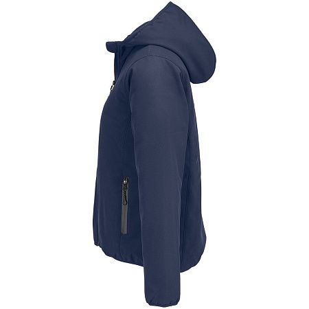 Куртка софтшелл с капюшоном женская Falcon Women, синяя, размер S