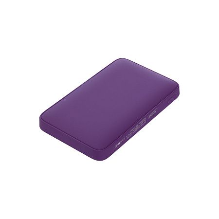 Внешний аккумулятор с подсветкой Анкор (Ancor) 5000 mAh, фиолетовый