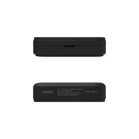 Внешний аккумулятор Юнион PD (Union PD) 10000mAh с функцией беспроводной зарядки 15W, черный