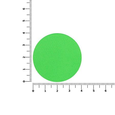 Наклейка тканевая Lunga Round, M, зеленый неон